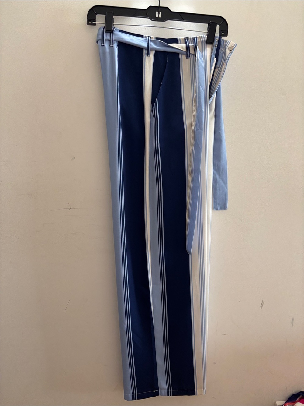 Forever 21 Pants Blue White Stripe Coastal Straight NWT Sz S